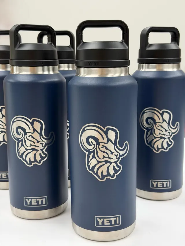 Navy — a mascot on three bottles