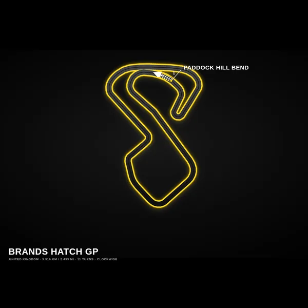 Brands Hatch GP track map