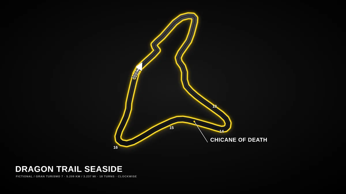 Dragon Trail Seaside track map