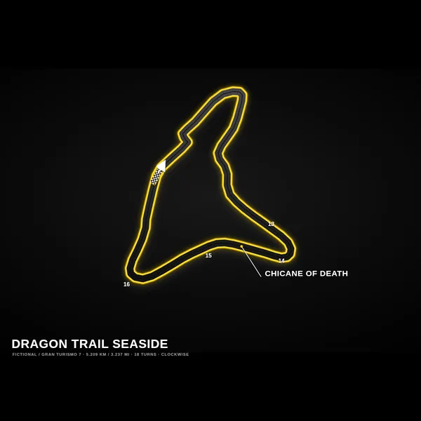 Dragon Trail Seaside track map