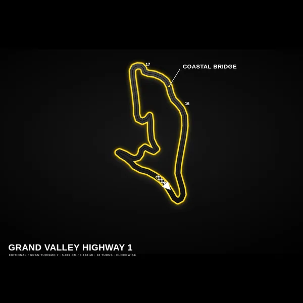 Grand Valley Highway 1 track map