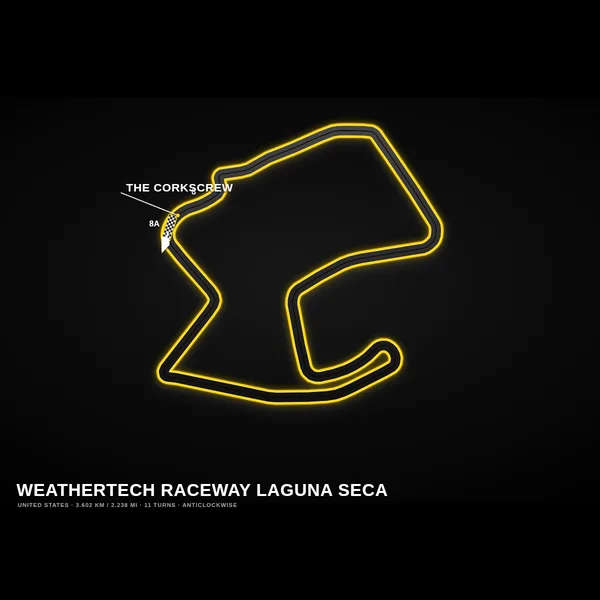 Laguna Seca track map