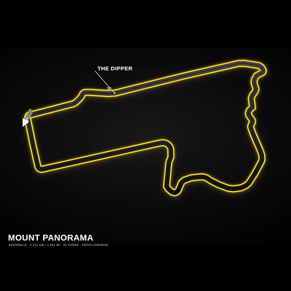 Mount Panorama track map