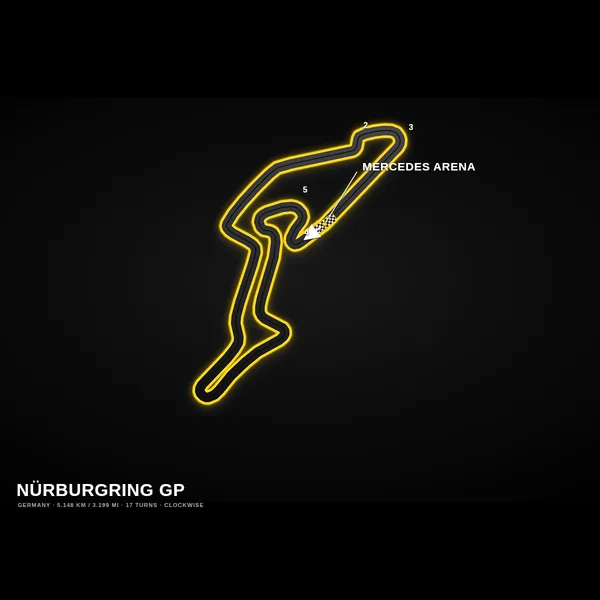 Nürburgring GP track map