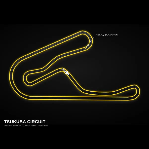 Tsukuba track map