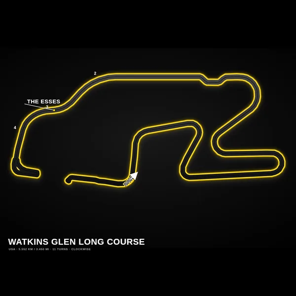 Watkins Glen Long track map